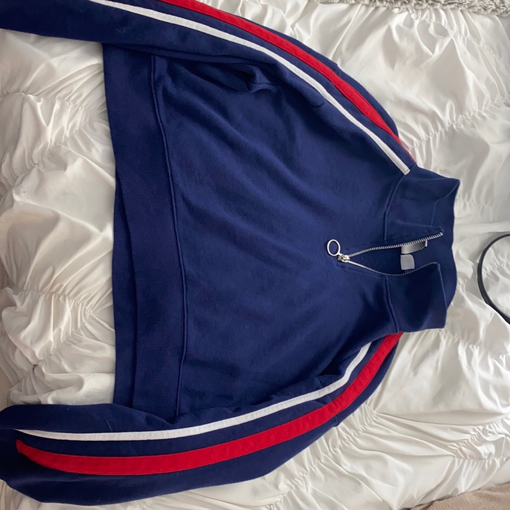 Blue h&m cropped sweater